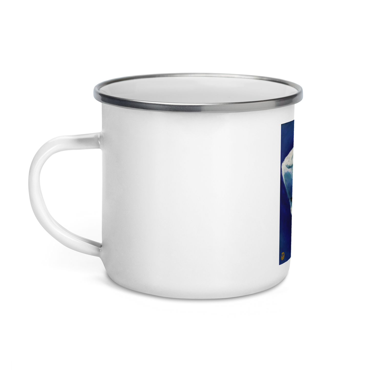 Enamel Mug White Shark