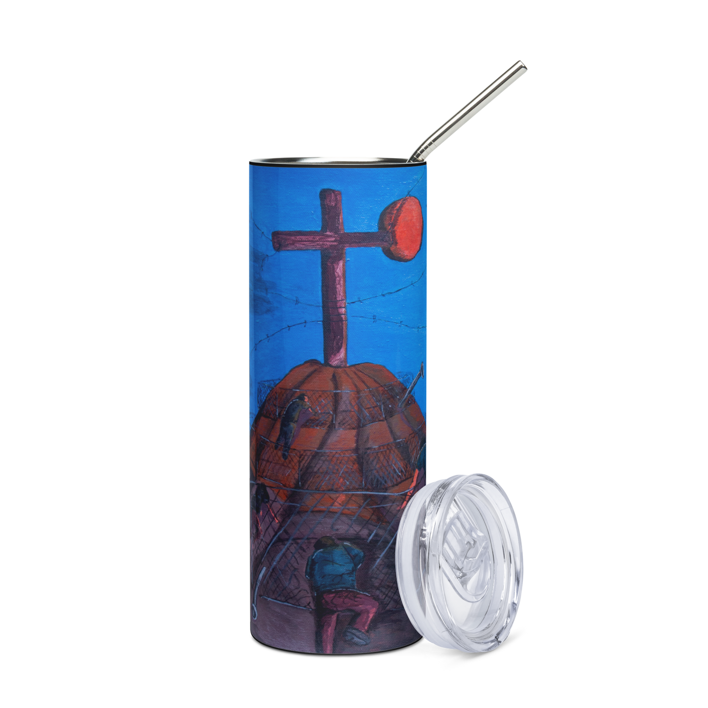 Stainless steel Tumbler- Fe y Obstáculo